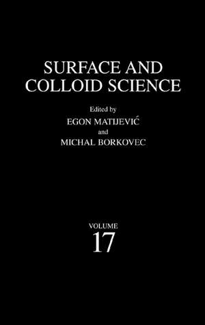 Surface and Colloid Science de Egon Matijevic