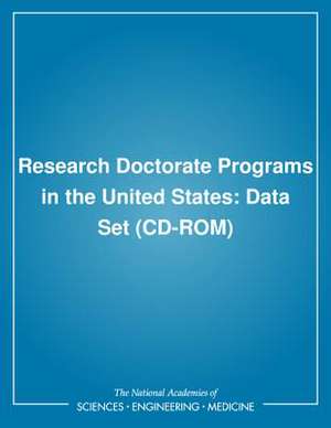 Research Doctorate Programs in the United States: Data Set (CD-Rom) de National Research Council