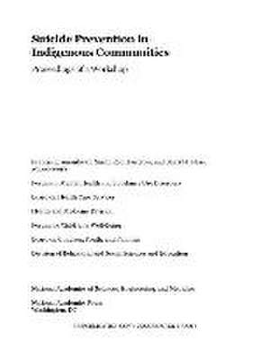 Suicide Prevention in Indigenous Communities de Sharyl J Nass