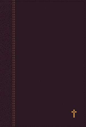 NASB, The Grace and Truth Study Bible (Trustworthy and Practical Insights), Large Print, Leathersoft, Maroon, Red Letter, 1995 Text, Thumb Indexed, Comfort Print de R. Albert Mohler, Jr.