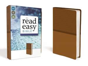 NIV, ReadEasy Bible, Large Print, Leathersoft, Tan, Red Letter de Zondervan