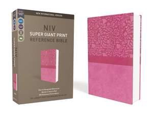 NIV, Super Giant Print Reference Bible, Leathersoft, Pink, Red Letter, Comfort Print de Zondervan