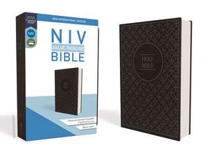 NIV, Value Thinline Bible, Leathersoft, Gray/Black, Comfort Print de Zondervan