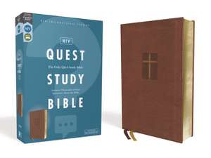 NIV, Quest Study Bible, Leathersoft, Brown, Comfort Print: The Only Q and A Study Bible de Christianity Today Intl.