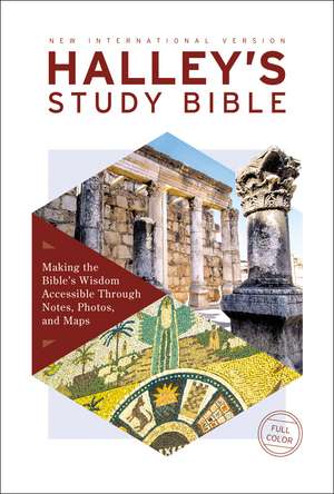 NIV, Halley's Study Bible (A Trusted Guide Through Scripture), Hardcover, Red Letter, Comfort Print: Making the Bible's Wisdom Accessible Through Notes, Photos, and Maps de Henry H. Halley