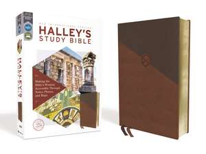 NIV, Halley's Study Bible (A Trusted Guide Through Scripture), Leathersoft, Brown, Red Letter, Comfort Print: Making the Bible's Wisdom Accessible Through Notes, Photos, and Maps de Henry H. Halley