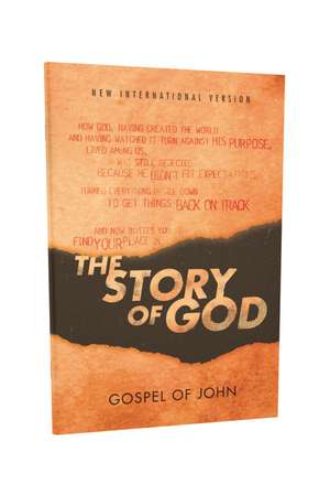 NIV, The Story of God, Gospel of John, Reader's Edition, Paperback de Zondervan