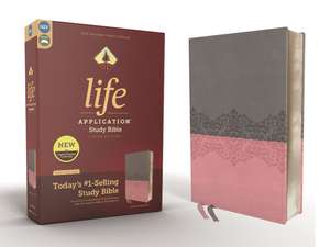 NIV, Life Application Study Bible, Third Edition, Leathersoft, Gray/Pink, Red Letter de Zondervan