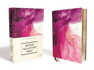 NIV, Artisan Collection Bible, Cloth over Board, Pink, Art Gilded Edges, Red Letter, Comfort Print de Zondervan