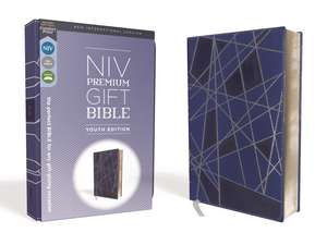 NIV, Premium Gift Bible, Youth Edition, Leathersoft, Blue, Red Letter, Comfort Print: The Perfect Bible for Any Gift-Giving Occasion de Zondervan