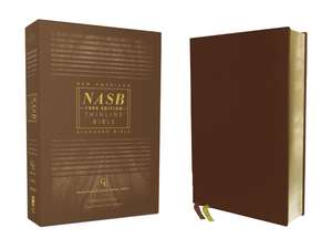 NASB, Thinline Bible, Genuine Leather, Buffalo, Brown, Red Letter, 1995 Text, Comfort Print de Zondervan