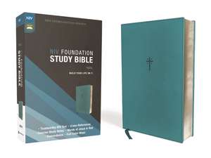 NIV, Foundation Study Bible, Leathersoft, Teal, Red Letter de Zondervan