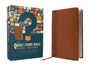 NIV, Quest Study Bible for Teens, Leathersoft, Brown, Comfort Print: The Question and Answer Bible de Christianity Today Intl.