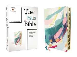 The Jesus Bible Artist Edition, NIV, (With Thumb Tabs to Help Locate the Books of the Bible), Leathersoft, Multi-color/Teal, Thumb Indexed, Comfort Print de Passion Publishing