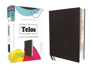 NIV, The Telos Bible, Leathersoft, Charcoal, Comfort Print: A Student’s Guide Through Scripture de OneHope