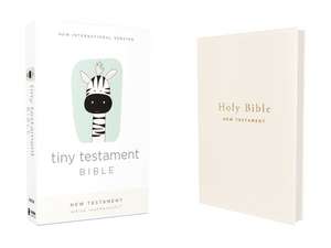 NIV, Tiny Testament Bible, New Testament, Leathersoft, White, Comfort Print de Zondervan