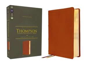 ESV, Thompson Chain-Reference Bible, Genuine Leather, Calfskin, Tan, Red Letter de Dr. Frank Charles Thompson