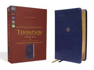 NKJV, Thompson Chain-Reference Bible, Handy Size, Leathersoft, Navy, Red Letter, Comfort Print de Dr. Frank Charles Thompson