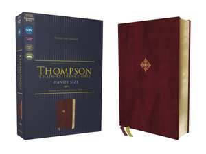 NIV, Thompson Chain-Reference Bible, Handy Size, Leathersoft, Burgundy, Red Letter, Comfort Print de Dr. Frank Charles Thompson