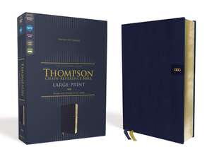 NIV, Thompson Chain-Reference Bible, Large Print, Leathersoft, Navy, Red Letter, Comfort Print de Dr. Frank Charles Thompson