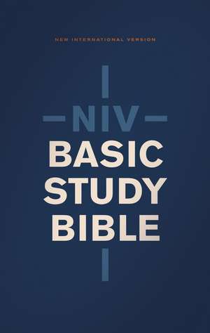 NIV, Basic Study Bible, Economy Edition, Paperback, Blue, Red Letter de Zondervan