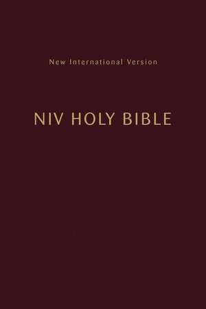 NIV, Holy Bible, Compact, Paperback, Burgundy, Comfort Print de Zondervan