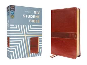 NIV, Student Bible, Leathersoft, Brown, Comfort Print de Philip Yancey