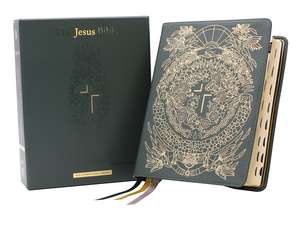 The Jesus Bible Artist Edition, NIV, (With Thumb Tabs to Help Locate the Books of the Bible), Genuine Leather, Calfskin, Green, Limited Edition, Thumb Indexed, Comfort Print de Passion Publishing