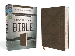 NIV, Boys' Bible, Leathersoft, Brown Camo, Thumb Indexed Tabs, Comfort Print de Zondervan