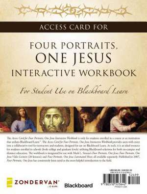 Access Card for Four Portraits, One Jesus Interactive Workbook: For Student Use on Blackboard Learn de Mark L. Strauss