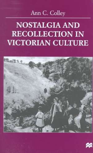 Nostalgia and Recollection in Victorian Culture de A. Colley