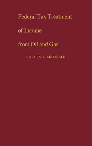 Federal Tax Treat Income de Stephen L. McDonald