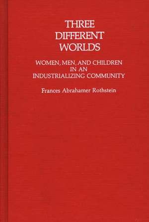 Three Different Worlds: Women, Men, and Children in an Industrializing Community de Frances Rothstein