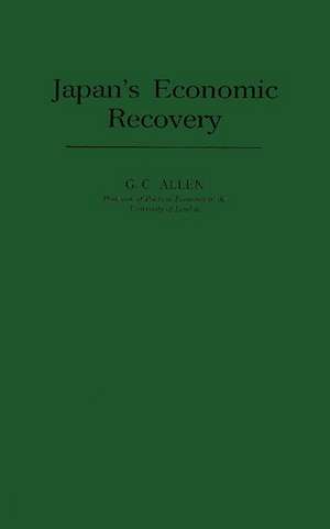 Japan's Economic Recovery de G. C. Allen