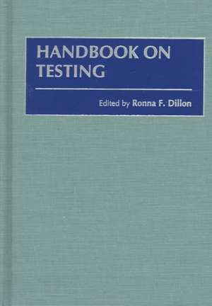 Handbook on Testing de Ronna F. Dillon