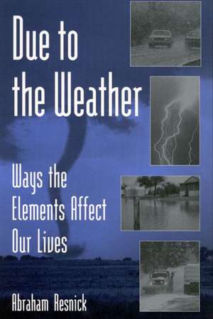 Due to the Weather: Ways the Elements Affect Our Lives de Abraham Resnick