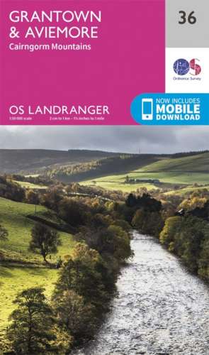 Grantown, Aviemore & Cairngorm Mountains de Ordnance Survey