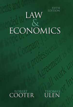 Law and Economics: United States Edition de Robert B. Cooter, Jr., Ed.D.