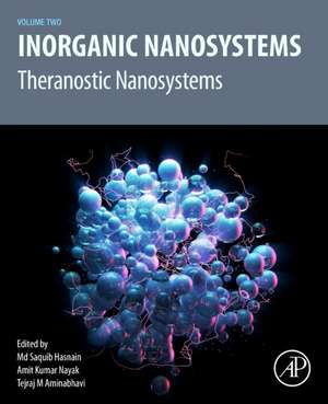 Inorganic Nanosystems: Theranostic Nanosystems, Volume 2 de Md Saquib Hasnain