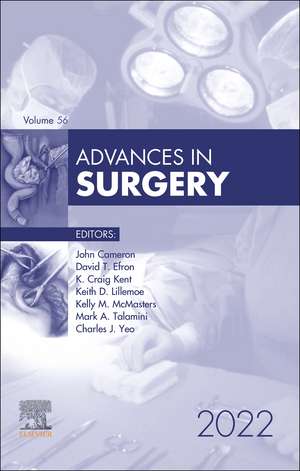 Advances in Surgery, 2022 de John L. Cameron