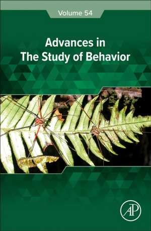 Advances in the Study of Behavior de Jeffrey Podos