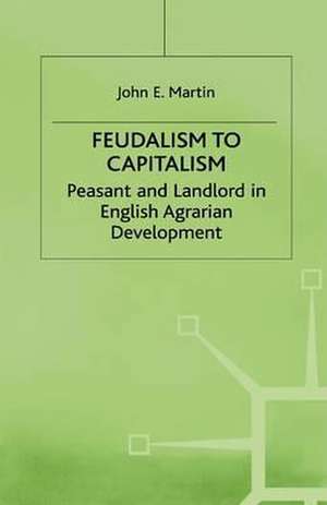 Feudalism to Capitalism: Peasant and Landlord in English Agrarian Development de J. Martin