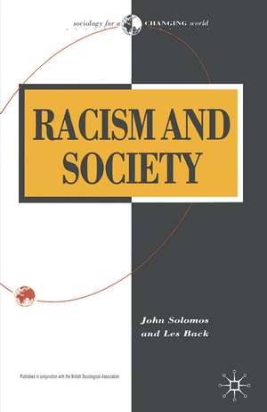 Racism and Society de Les Back