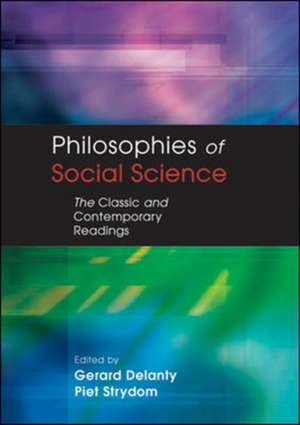 PHILOSOPHIES OF SOCIAL SCIENCE de Gerard Delanty