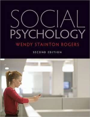 Social Psychology de Wendy Stainton Rogers