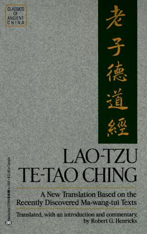 Lao-Tzu: Te-Tao Ching de Robert G. Henrick