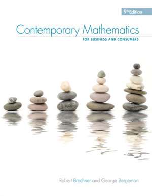 Contemporary Mathematics for Business & Consumers de Robert Brechner