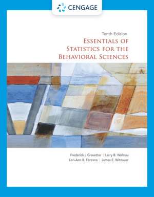 Essentials of Statistics for the Behavioral Sciences de Frederick Gravetter