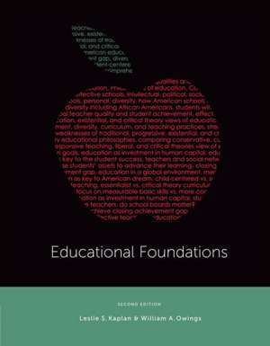 Educational Foundations de Leslie Kaplan