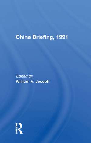 China Briefing, 1991 de William A. Joseph